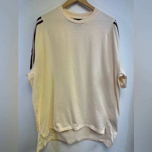 adidas Tops - Adidas x Ivy Park Oversized T-Shirt, Cream, Burgundy, Size Large